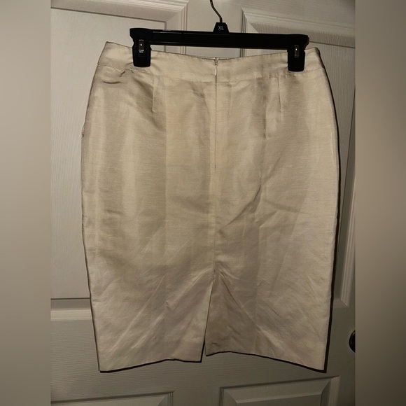 Escada Cream Pencil Skirt Knee-Length Workwear office 40 - Picture 5 of 8